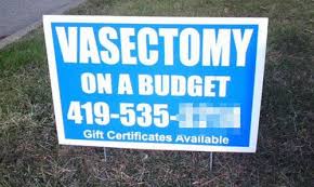 vasectomy on a budged