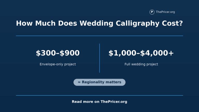 Wedding Calligraphy Cost