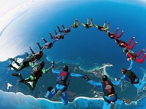 Skydiving With Friends