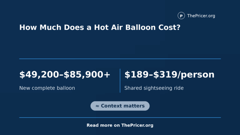Hot Air Balloon Price