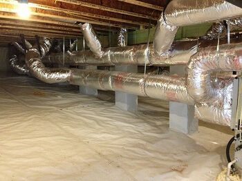 Crawl Space Encapsulation And Air Conditioning