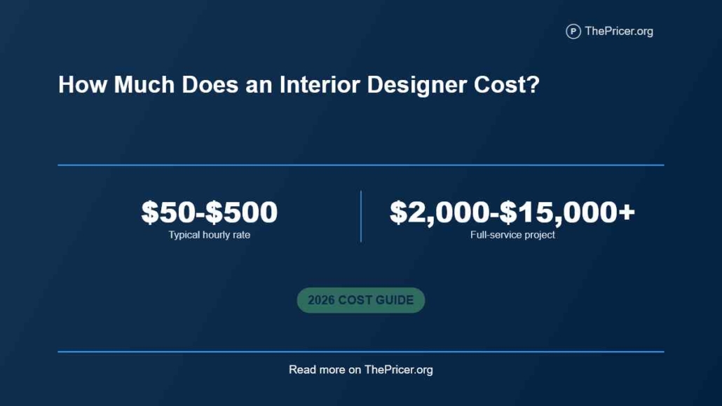 Interior Designer Cost