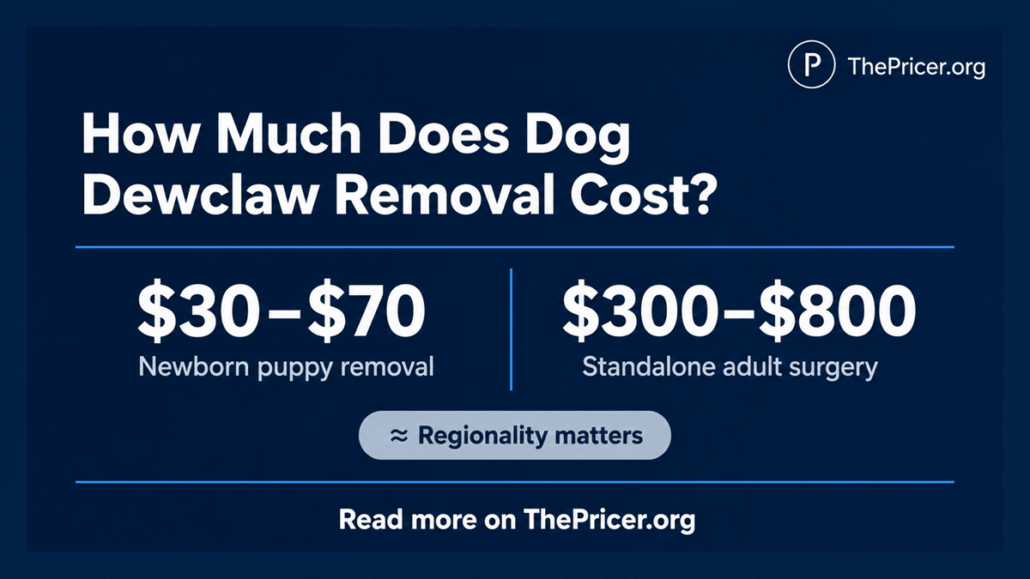 Dog Dewclaw Removal Cost