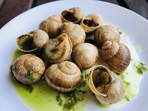 Escargot as a final dish