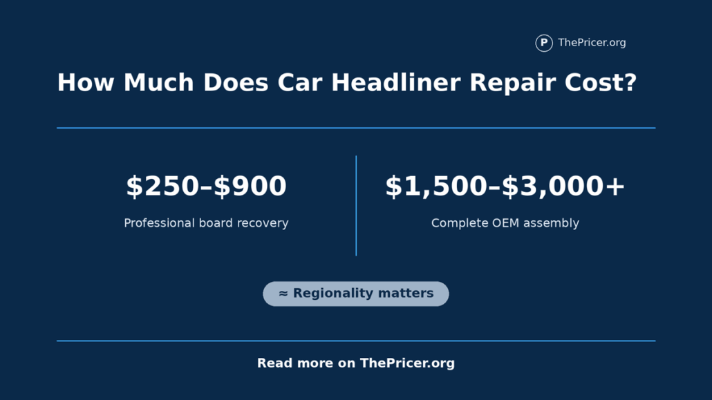 Car Headliner Repair Cost