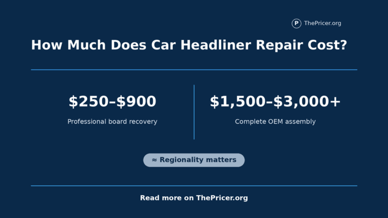 Car Headliner Repair Cost