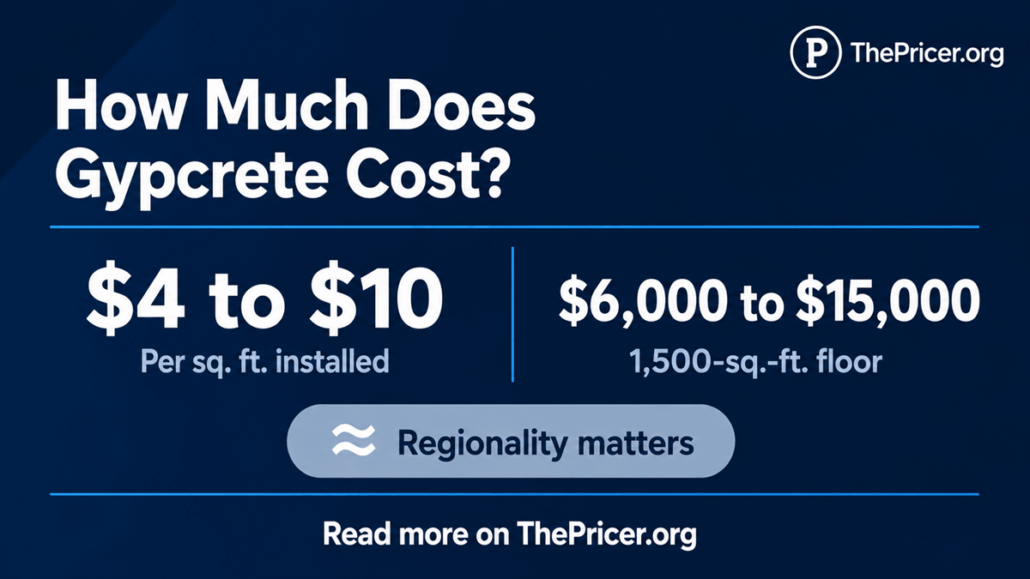 Gypcrete Cost per Square Foot