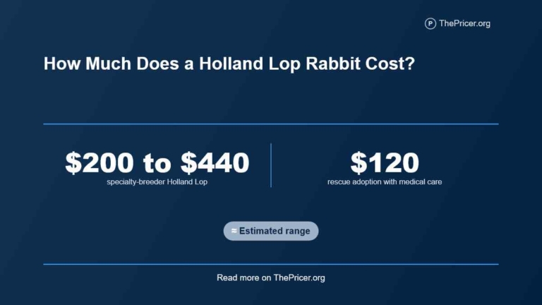 Holland Lop Bunny Cost