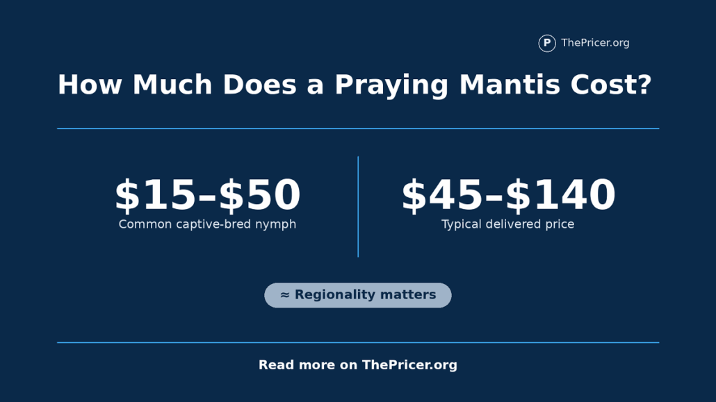 Praying Mantis Cost