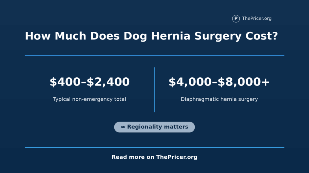 Dog Hernia Surgery Cost