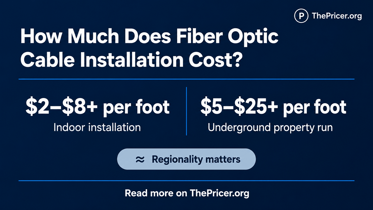 How Much Does Fiber Optic Cable Installation Cost?