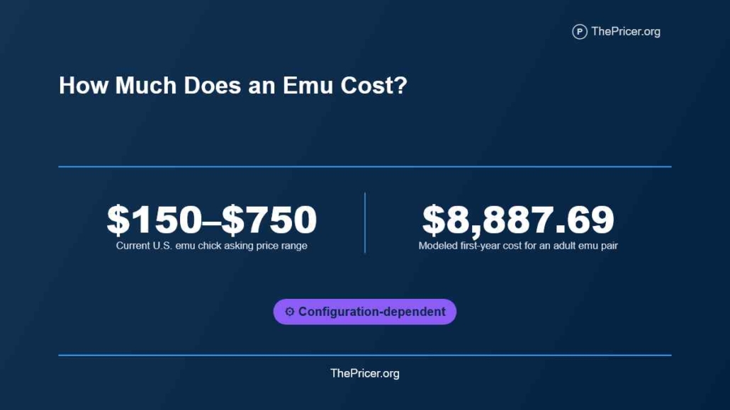 Emu Bird Cost
