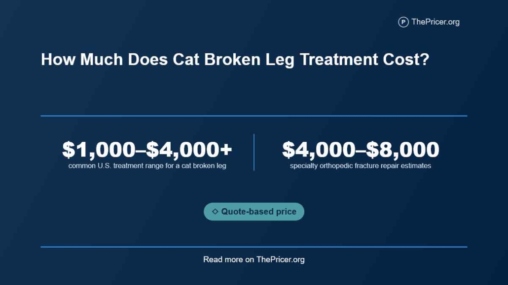 Cat Broken Leg Surgery Cost