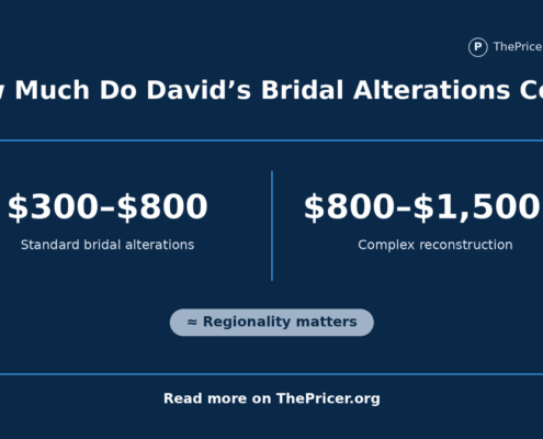 Davids Bridal Alteration Cost