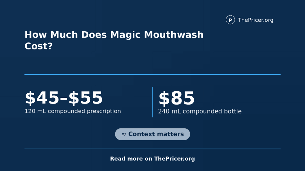 Magic Mouthwash Cost