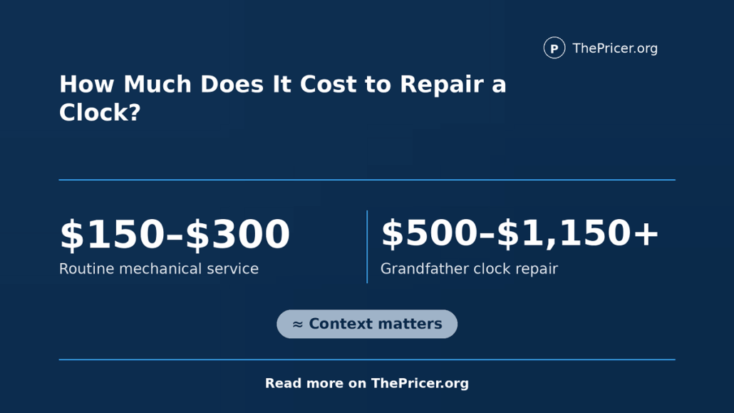 Repair Clock Cost