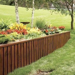 Retaining Wall Made From Wood