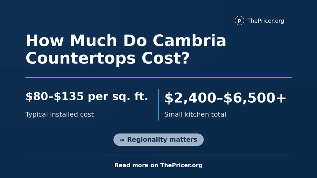 Cambria Quartz Countertop Cost