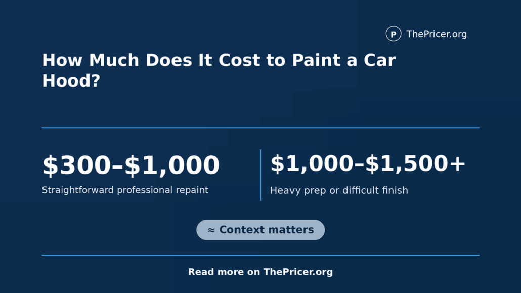 Car Hood Paint Job Cost