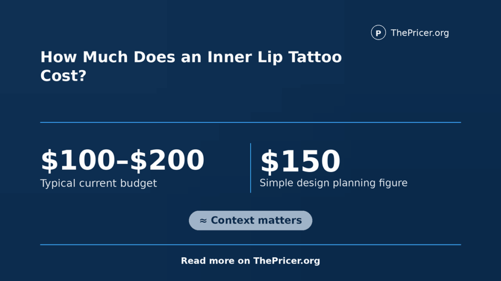 Inner Lip Tattoo Cost