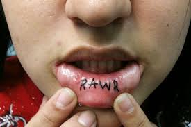 Inner Lip Tattoo