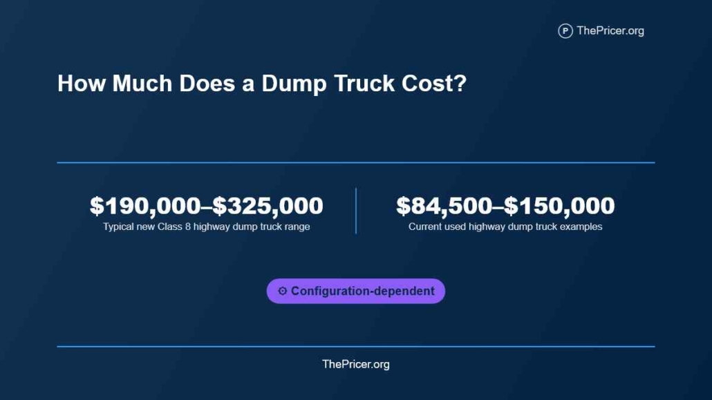 Dump Truck Rental Cost