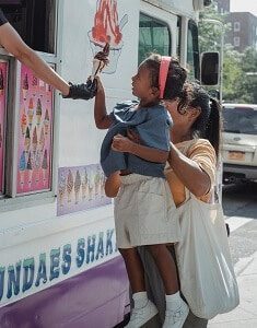 Buying Ice Cream from Truck