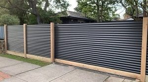 Corrugated Metal Fence