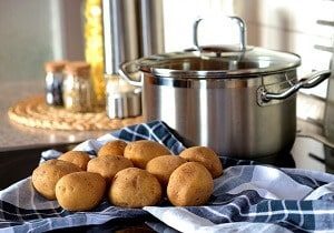 Potatoes in Kitchen