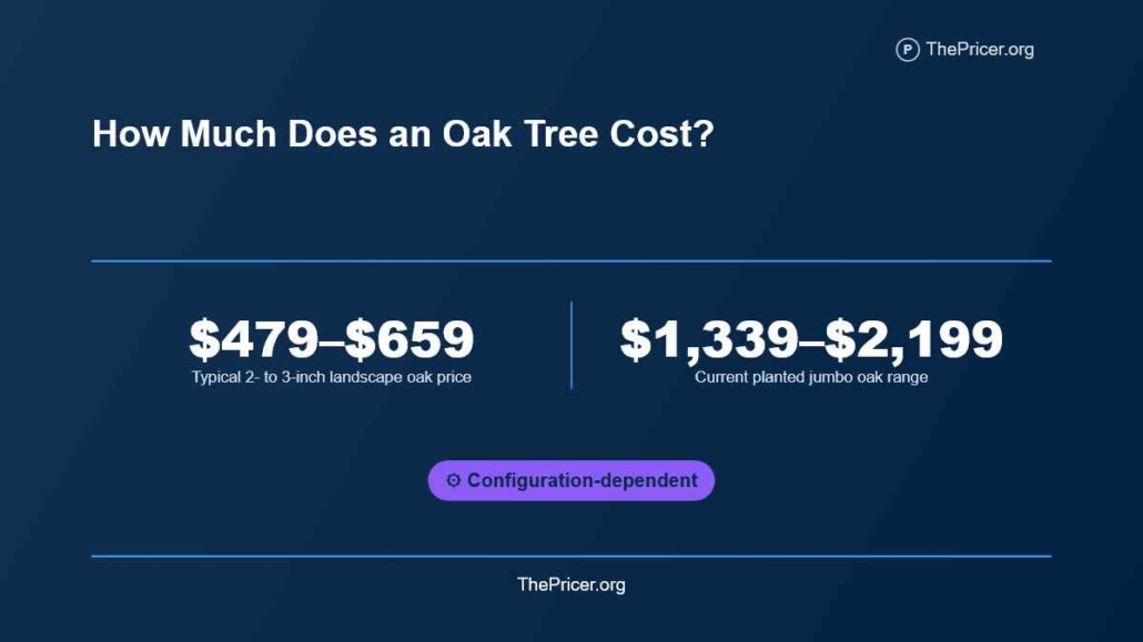 Oak Tree Cost