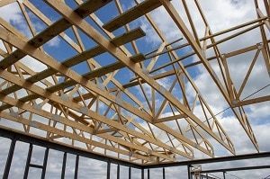 Roof Trusses on Building