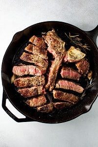 Cooked Porterhouse Steak