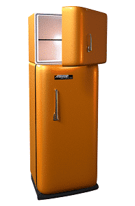 Orange Refrigerator
