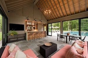 Pool House Interior