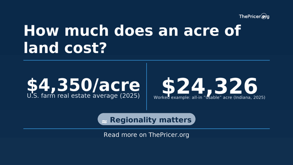 How Much does an Acre of Land Cost?
