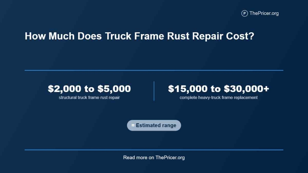 Rust Repair on a Truck Cost
