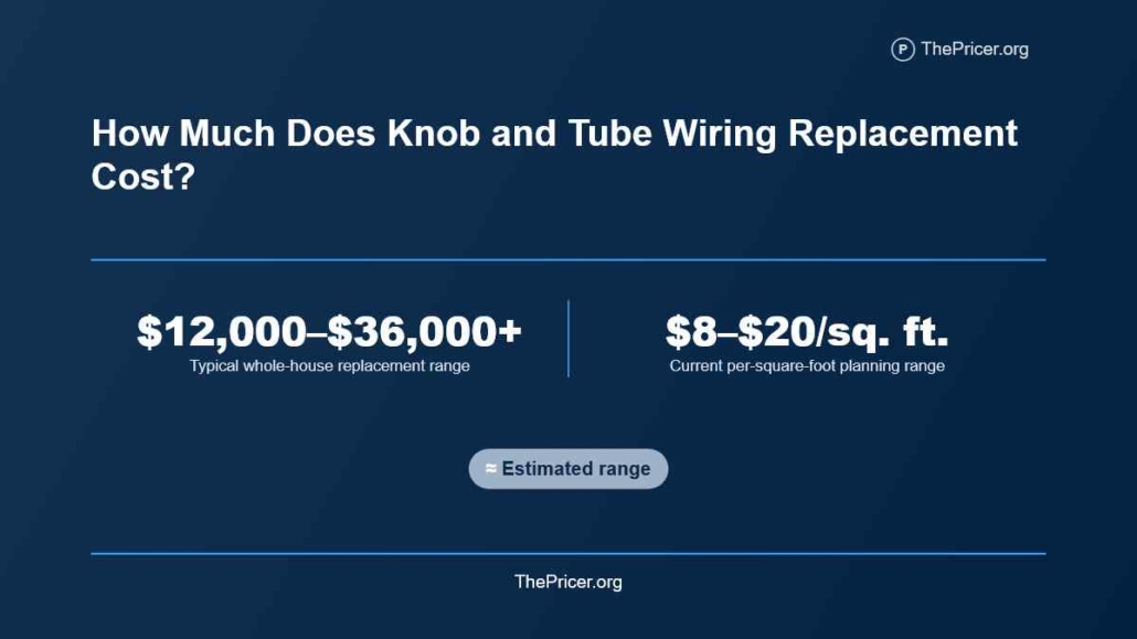 Knob and Tube Wiring Cost