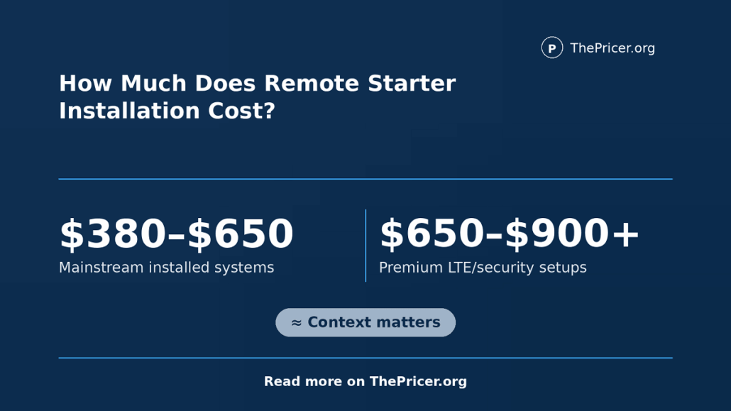 Remote Starter Installation Cost