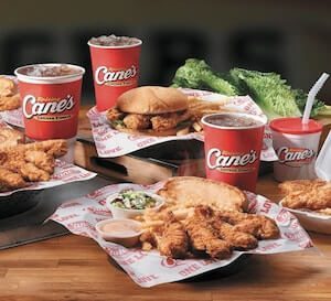 Raising Canes Menu Items