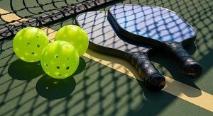 Pickleball Racquet and Balls