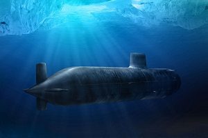 Submerged submarine