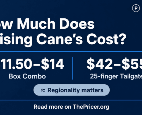 Raising Cane’s Chicken Finger menu prices