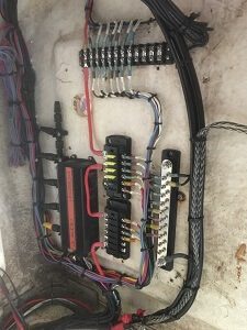 Rewiring of an old boat