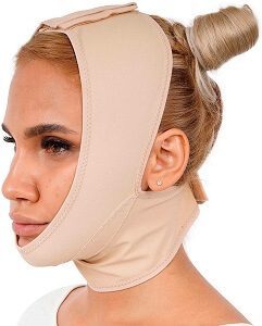 Garment to use after chin liposuction