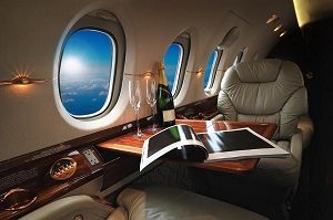 Inside a Private Jet