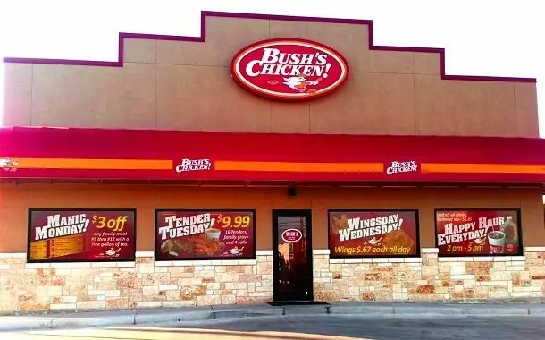 Bush's Chicken Menu Prices