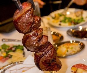 Fogo de Chao meat on a stick