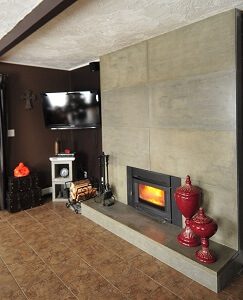 Refaced Fireplace