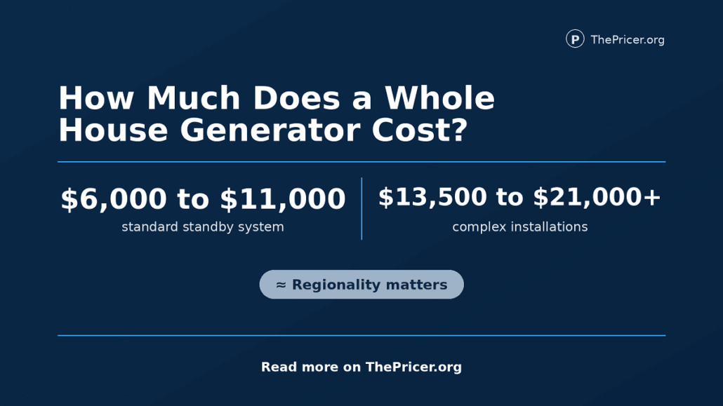 Whole House Generator Installation Cost