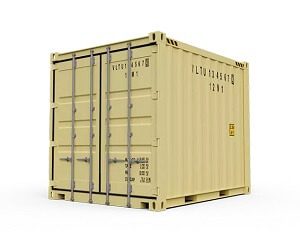 Ten foot single door storage container